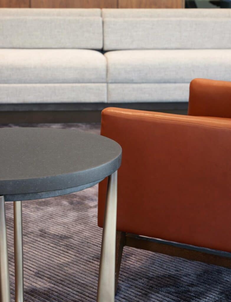 corporate silk area rug by Jamie Stern