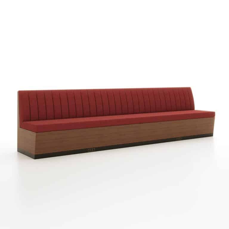 Lake Street customizable banquette by Jamie Stern Furniture