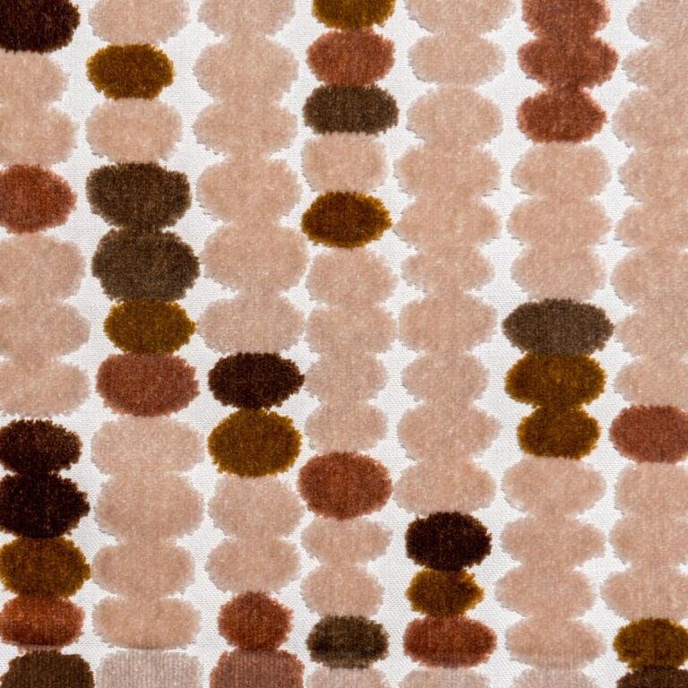 Rondelle patterned velvet
