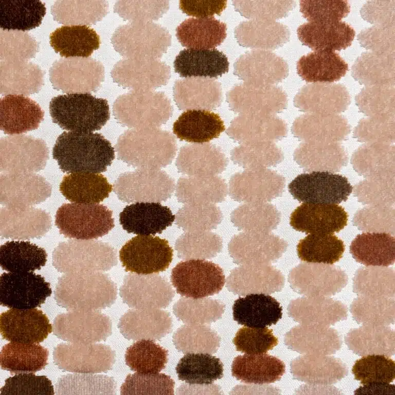 Rondelle patterned velvet