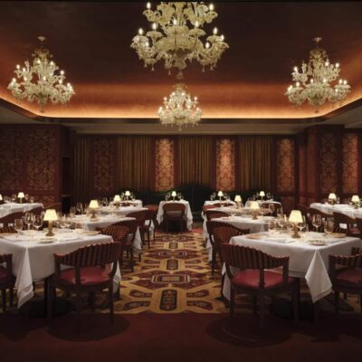Restaurant broadloom carpet by Jamie Stern