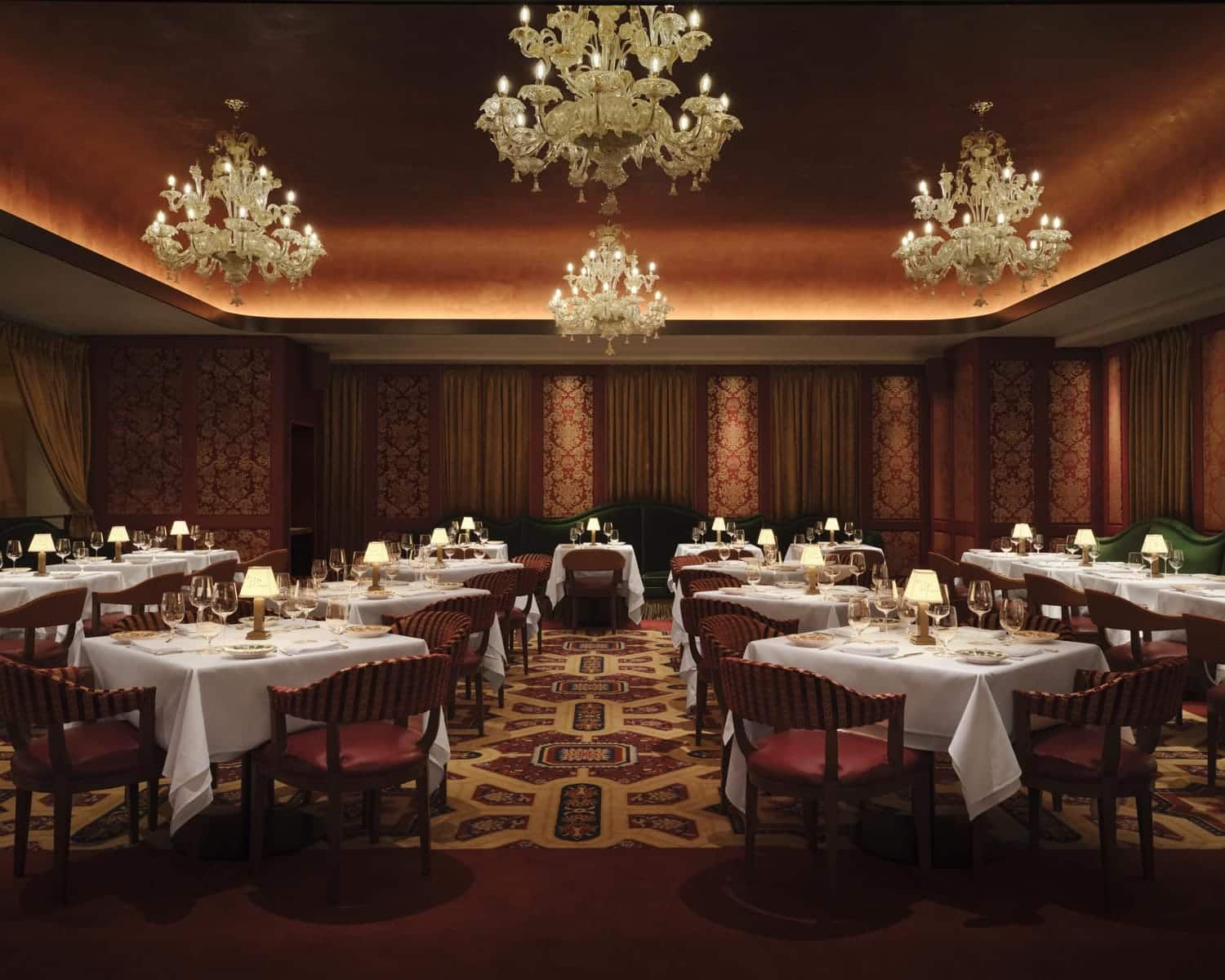 Restaurant broadloom carpet by Jamie Stern