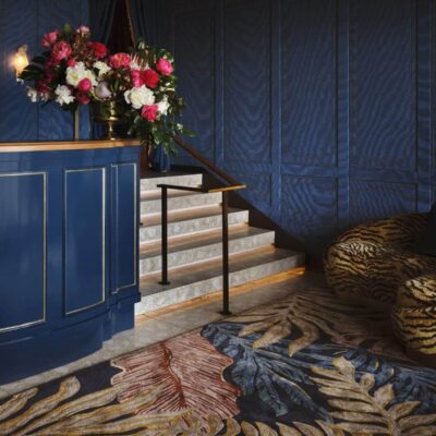 Restaurant broadloom carpet by Jamie Stern