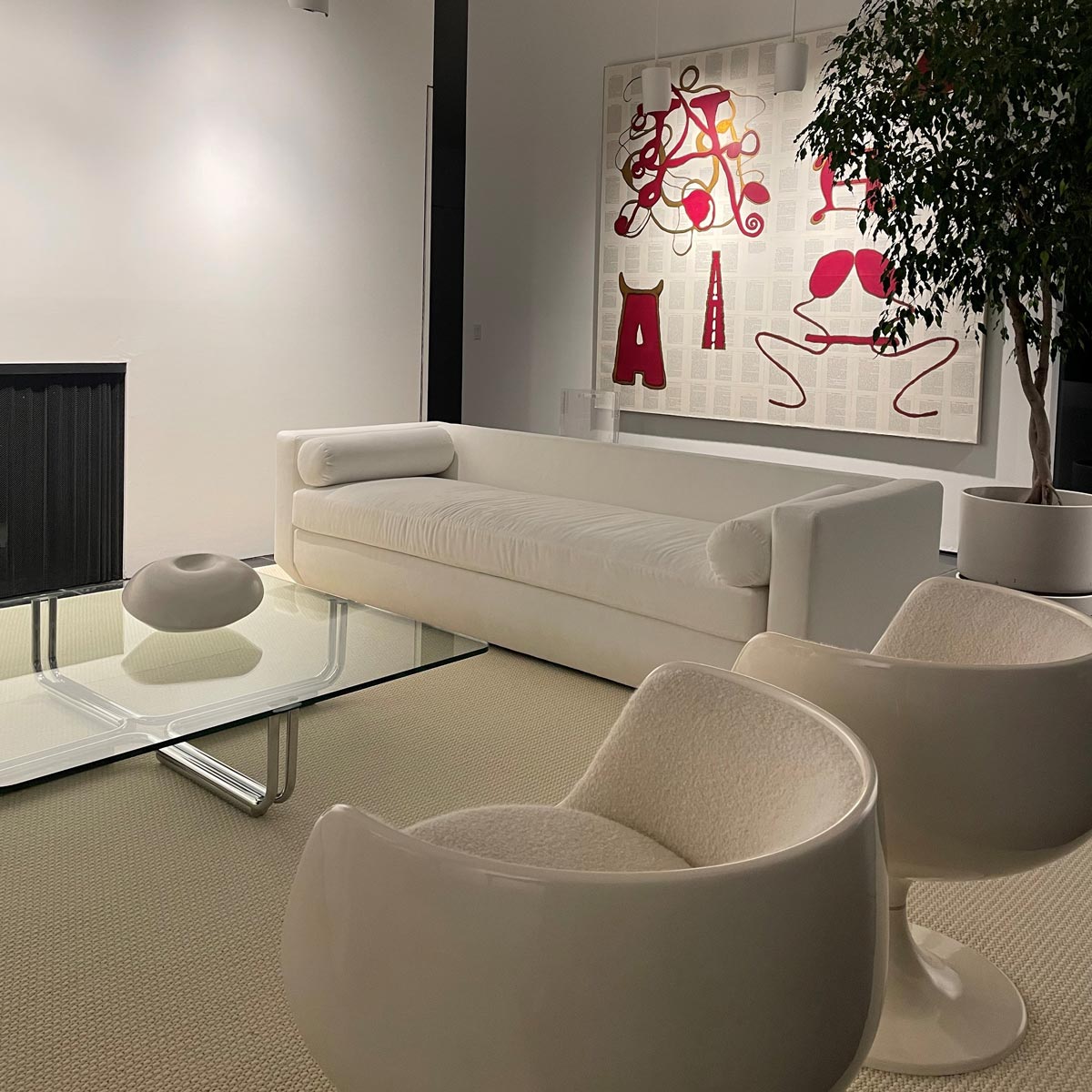 Sleek custom sofa by Jamie Stern Furniture