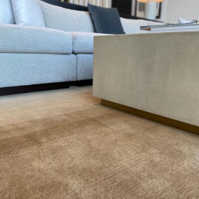 Brown ombre area rug by Jamie Stern Carpets