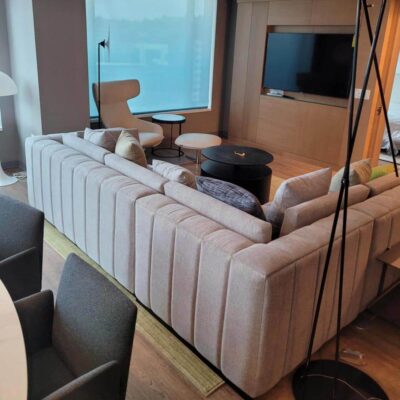 Astra Hotel commercial carpet and furniture by Jamie Stern