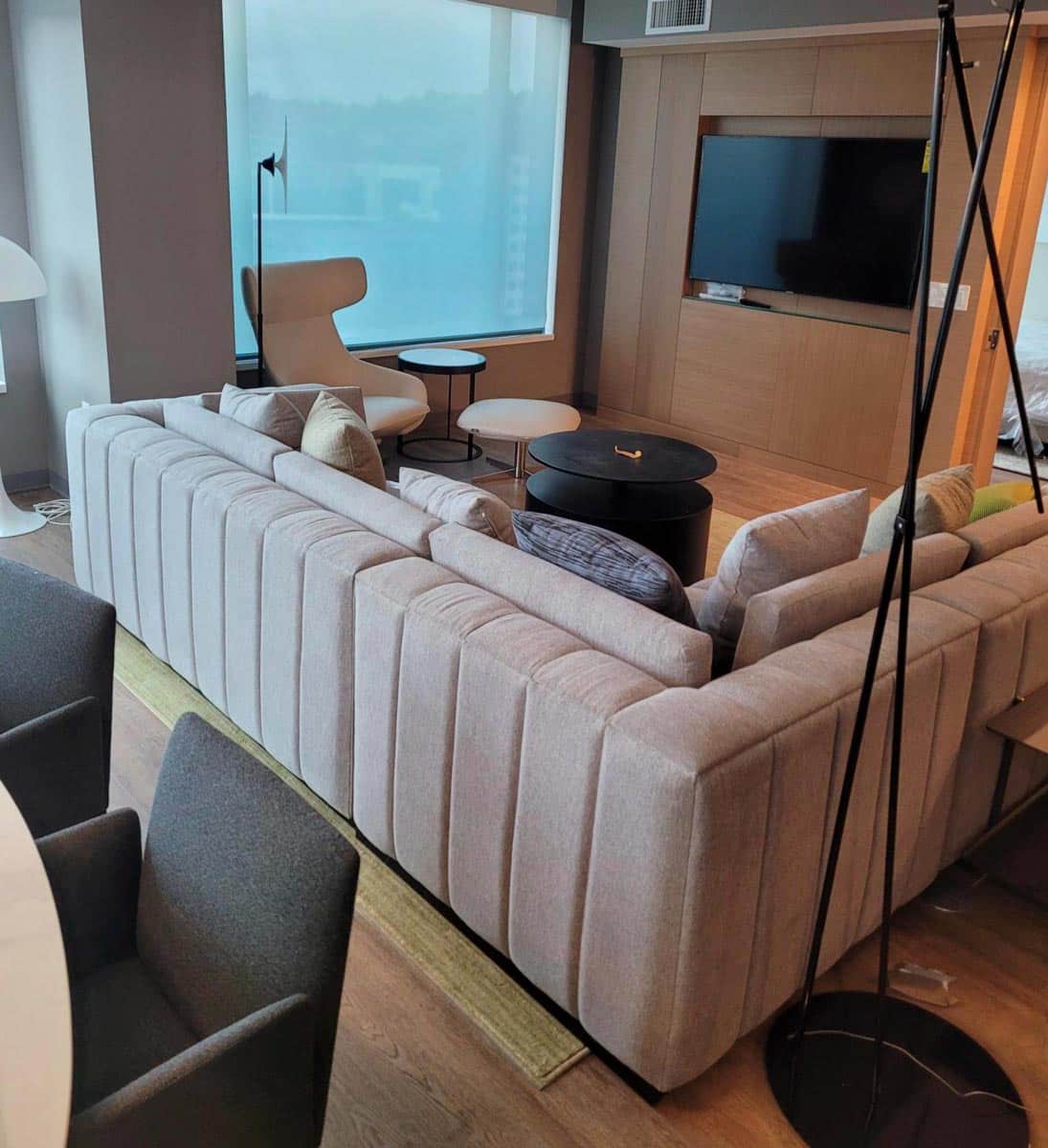 Astra Hotel commercial carpet and furniture by Jamie Stern