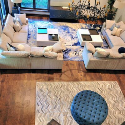 Luxury residential carpet and furniture by Jamie Stern
