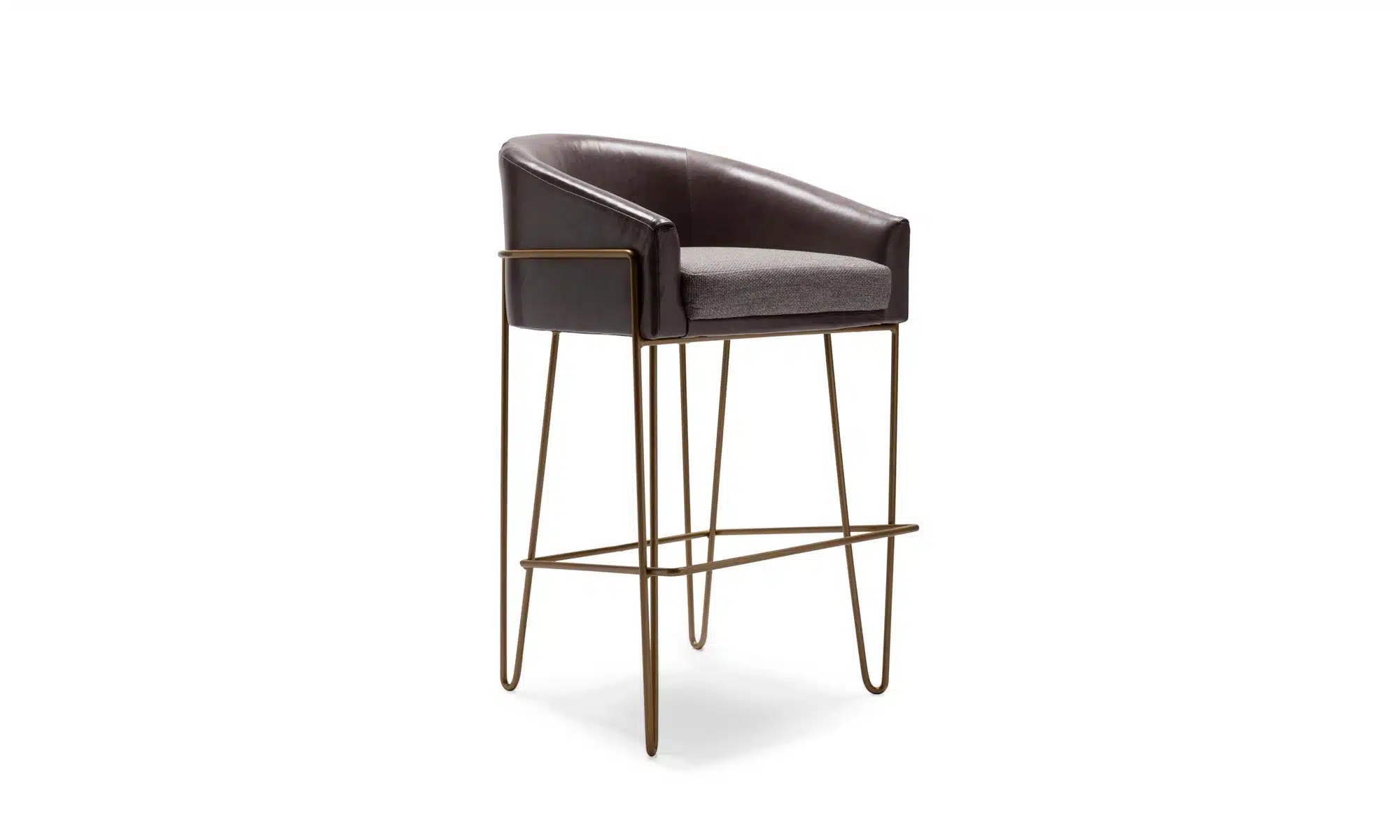 Verona leather upholstered Float Barstool