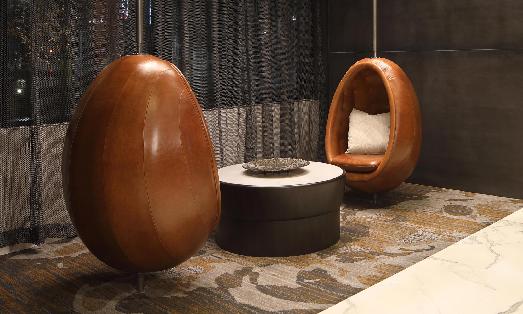 Verona leather upholstered custom chairs