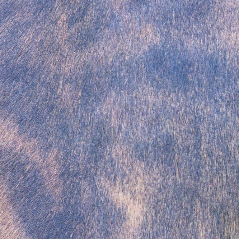Two-Toned Sapphire Hair-on-Hide Leather