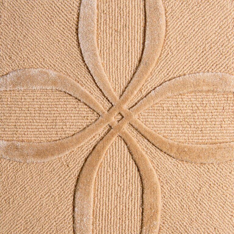 infinity symbol rug design by Jamie Stern