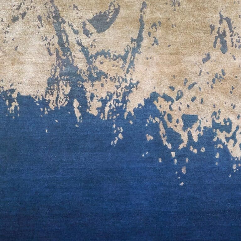 Brontide wool and silk rug by Mashari Studio for Jamie Stern