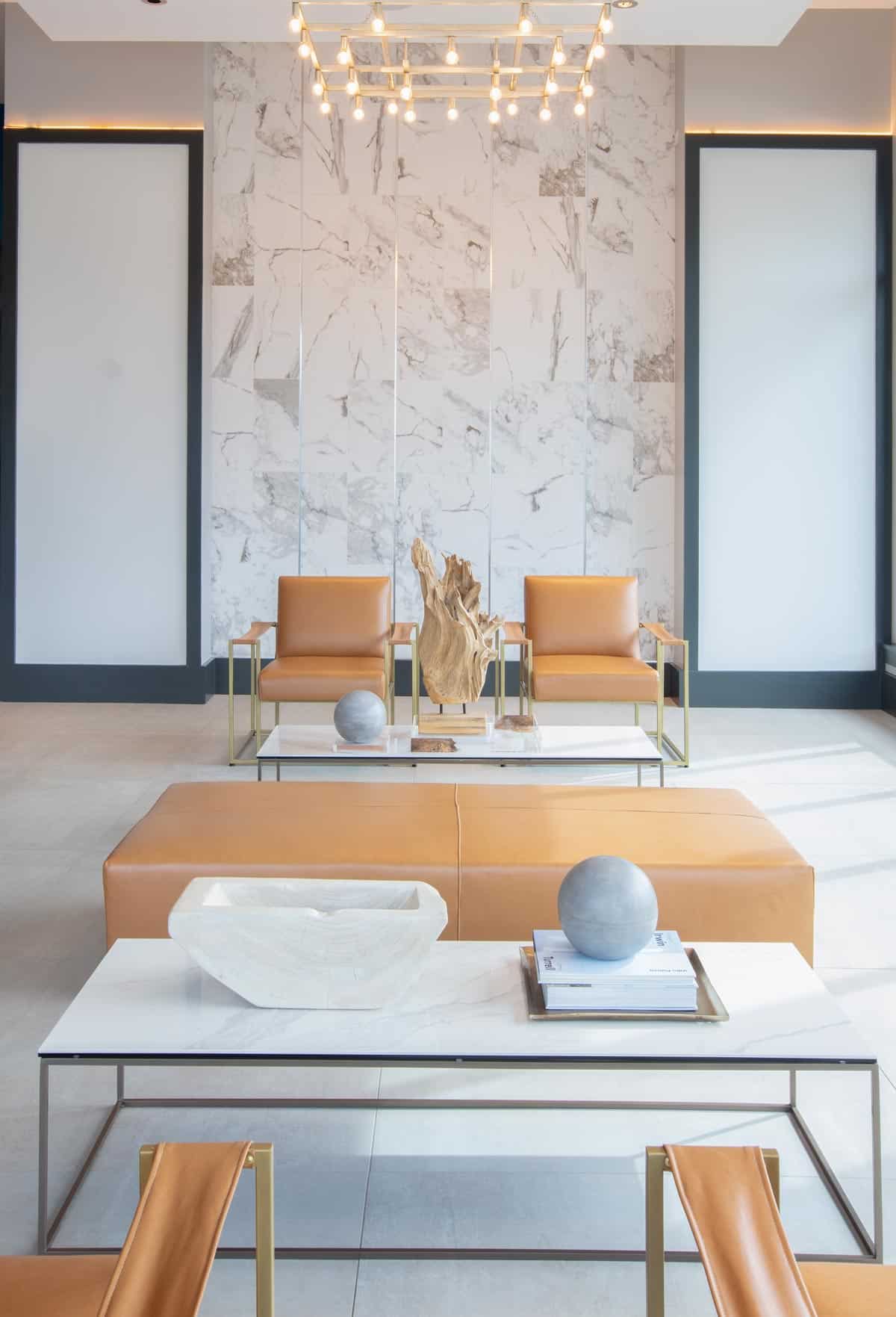 leather lounge chair by Jamie Stern