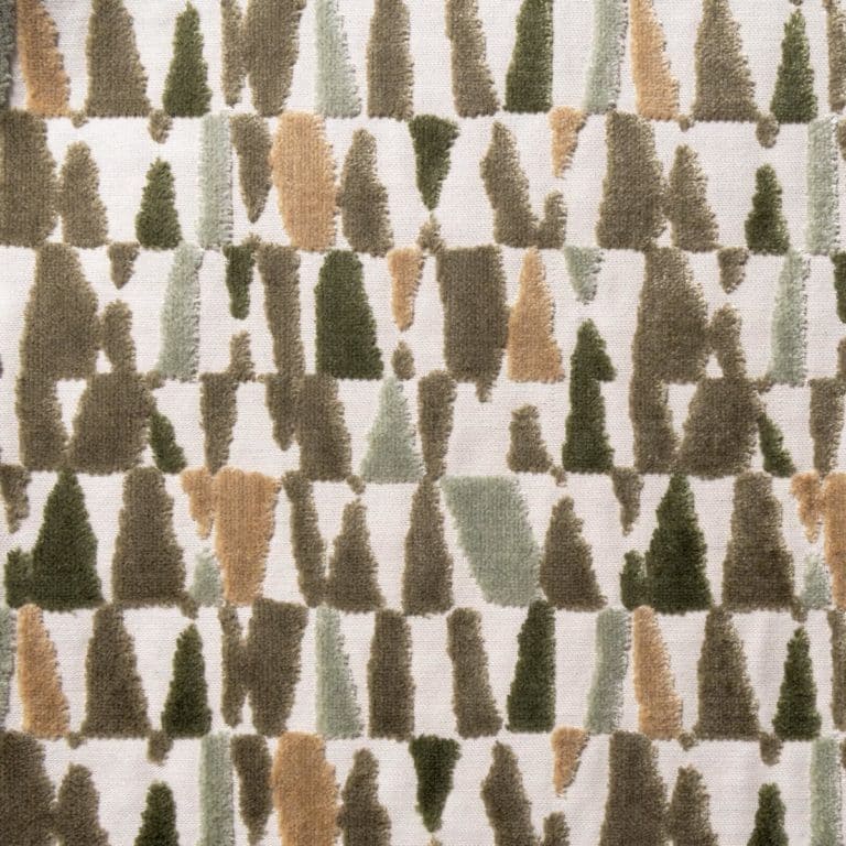 Rouette Cut Velvet Upholstery Fabric from Jamie Stern