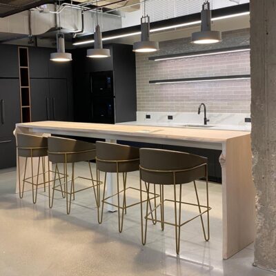 Old Post Office Float Barstools by Jamie Stern Furniture