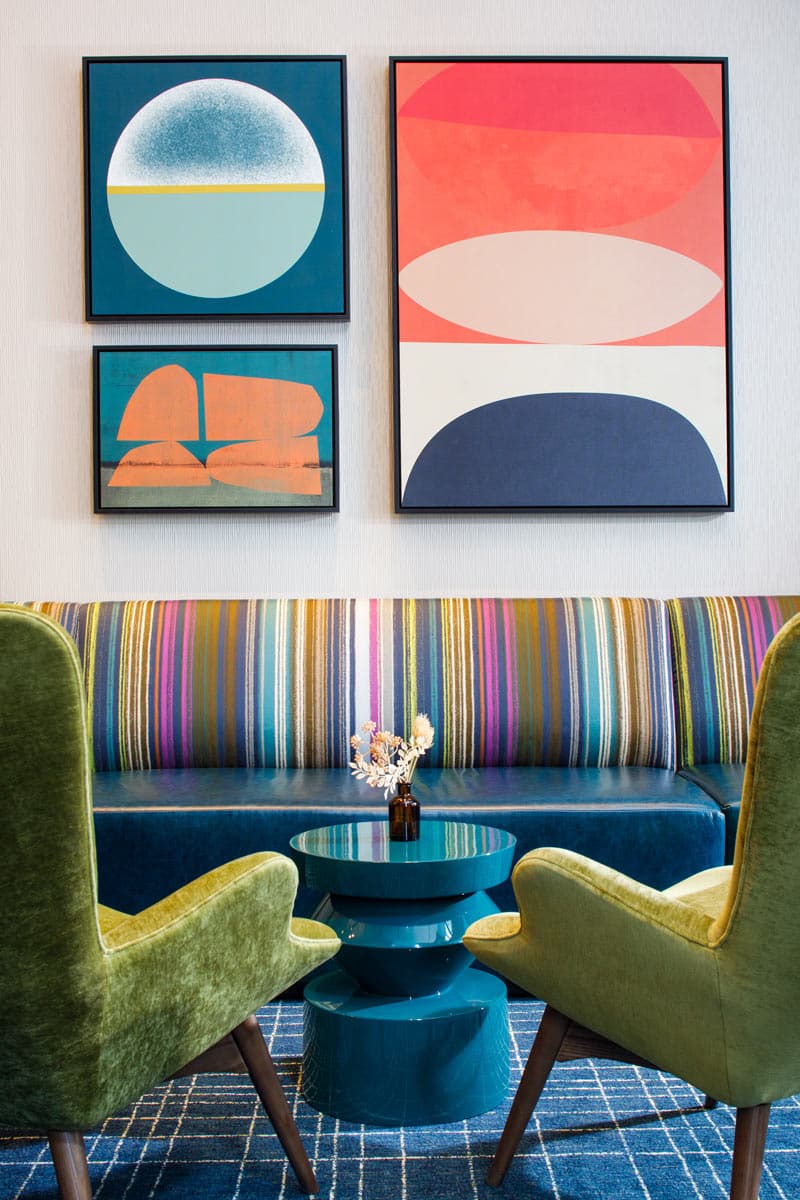 Hyatt Centric Hotel lobby with Jamie Stern Banquette