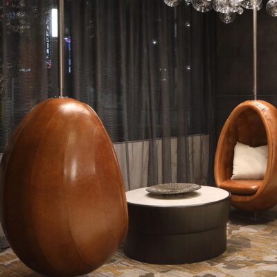 Verona leather by Jamie Stern used at 1 Cardinal Way