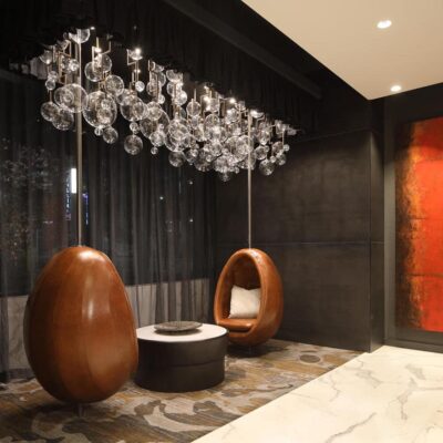Verona leather by Jamie Stern used at 1 Cardinal Way