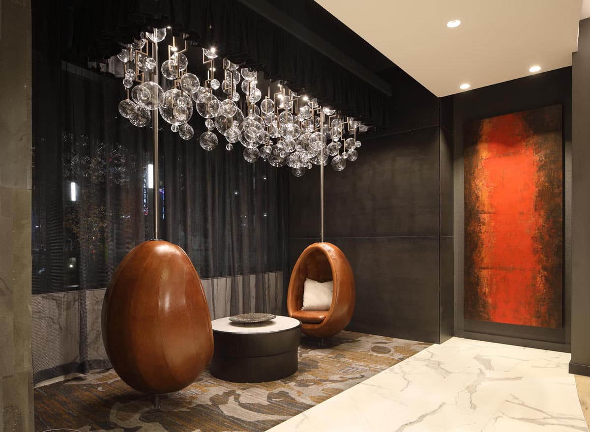Verona leather by Jamie Stern used at 1 Cardinal Way