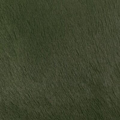 grey green hair on hide leather