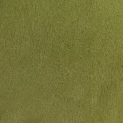 green hair on hide leather