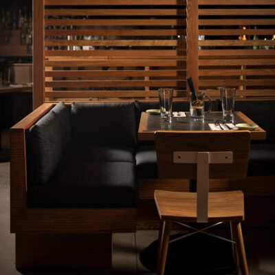 Ichicoro Ane Restaurant custom banquette