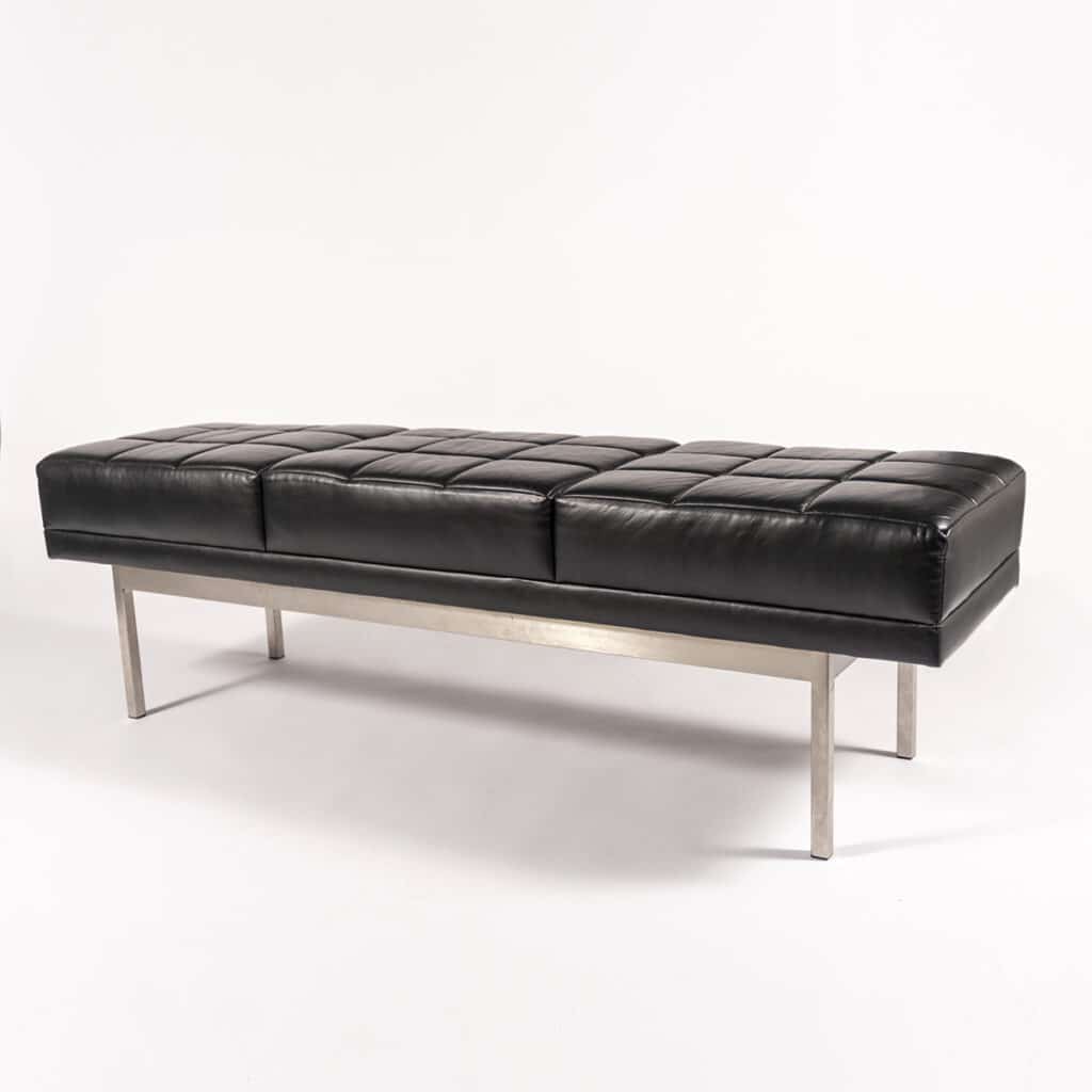 Upholstered in Jamie Stern Leather